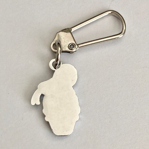 Donald Duck Zipper Pull Purse Bag Charm Locking Clasp Enamel Keychain Keyring - Picture 4 of 6